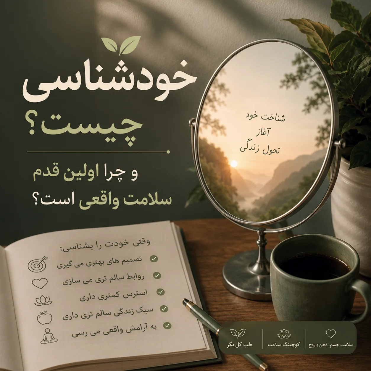 خودشناسی چیست و چرا اولین قدم سلامت واقعی است؟